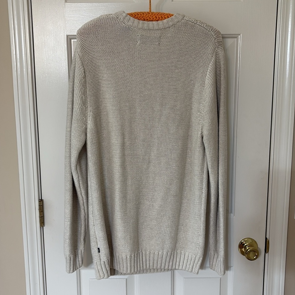 Chaps Cream Cable Knit Sweater - Picture 3 of 5